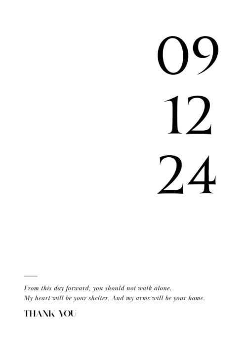 Mẫu thiết kế Ruột thiệp cưới Elegant, hiện đại, sang trọng, modern, đơn giản 1767613691