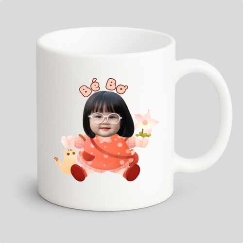 Mẫu thiết kế Ly sứ (cốc) Bé gái, girl, cá nhân, nhân vật, personal style, signature, dễ thương, cute, chibi, hoạt hình, cartoon 1768317517