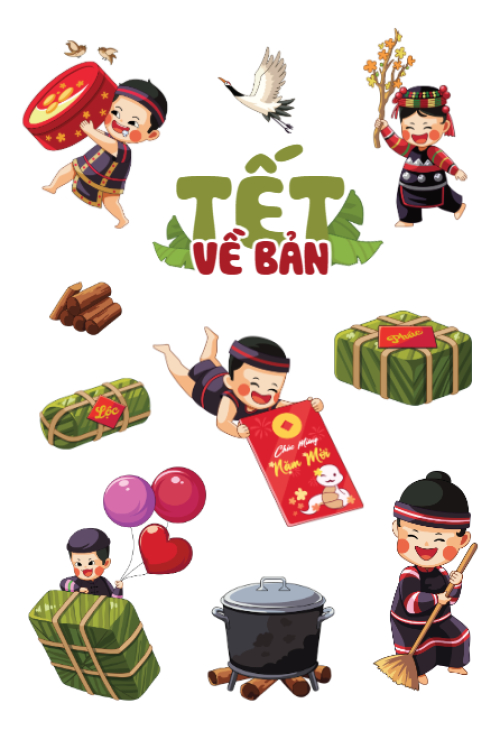 Mẫu thiết kế Nhãn Sticker - Sticker Sheets Tết, Xuân, Ất tỵ, năm 2025, 2025, sự kiện, event 1769668820
