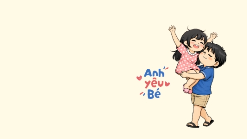 Mẫu thiết kế Hình nền máy tính Anh yêu Bé 1769680752