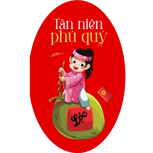 Mẫu thiết kế Tag giấy Tân niên phú quý 1768004087