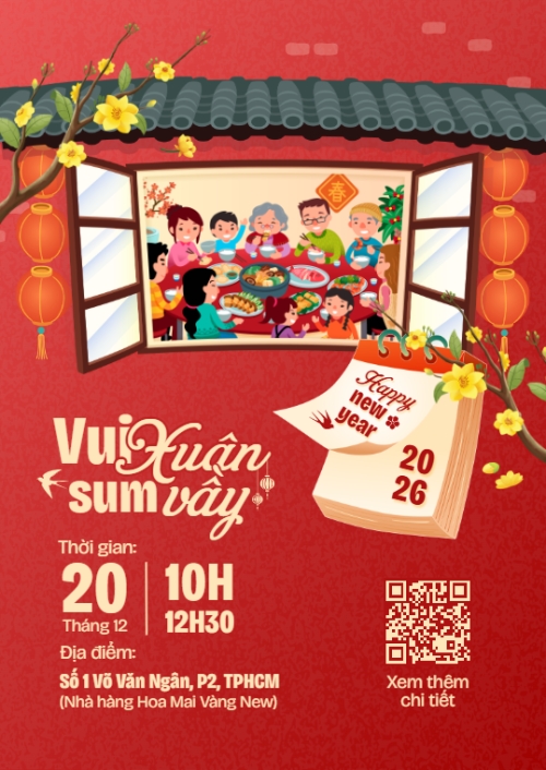 Mẫu thiết kế Thư mời Vui xuân sum vầy 1769662569