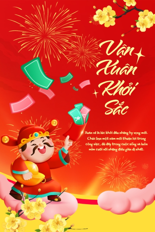 Mẫu thiết kế Bài post MXH dọc Vận xuân khởi sắc 1768317228