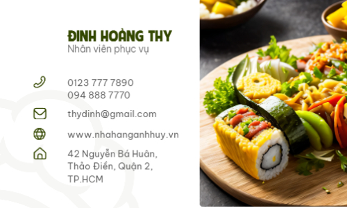 Mẫu thiết kế Danh thiếp Nhà hàng, restaurant, quán ăn, food, ẩm thực 1768326954