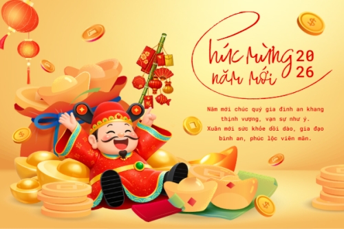 Mẫu thiết kế Thank you card Chúc mừng năm mới 2026 1767849673