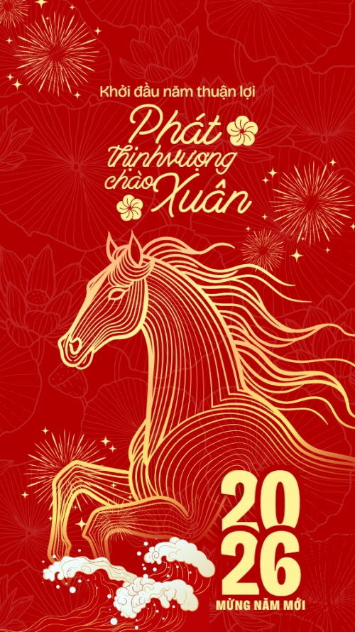 Mẫu thiết kế Hình nền điện thoại Phát thịnh vượng chào xuân 1769674187