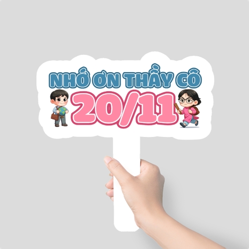 Mẫu thiết kế Hashtag cầm tay Nhớ ơn thầy cô 20/11 1769668794