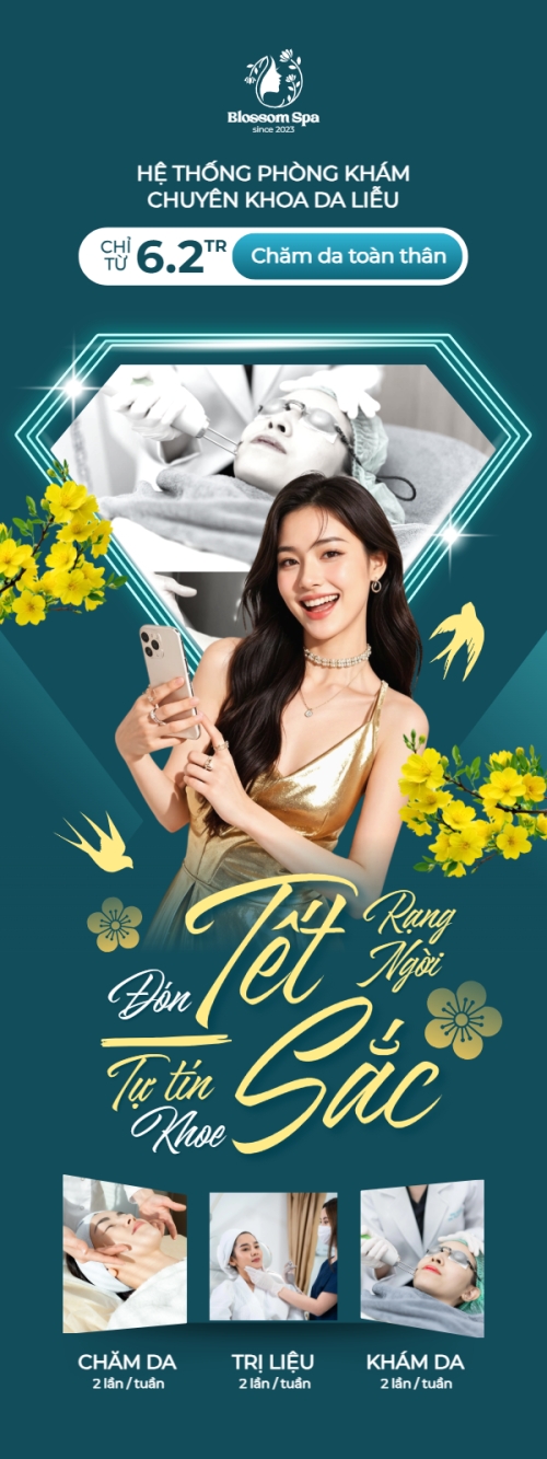 Mẫu thiết kế Standee Đón Tết rạng ngời tự tin khoe sắc 1767855838