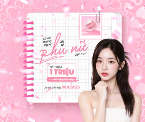 Mẫu thiết kế Bài post MXH ngang 20/10, Ngày phụ nữ Việt Nam, Vietnamese Women's Day, phụ nữ, sự kiện, event, làm đẹp, beauty, thẩm mỹ, modern, hiện đại	 1769668899