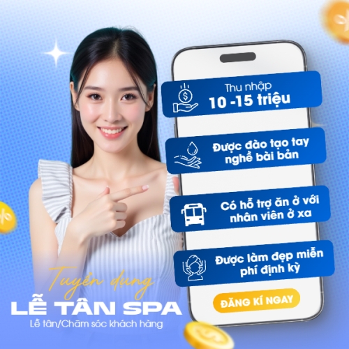 Mẫu thiết kế Bài post MXH vuông Spa, tuyển dụng, beauty, làm đẹp, thẩm mỹ, cosmetics, hiện đại, morden 1769668620
