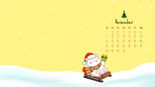 Mẫu thiết kế Hình nền máy tính Merry Christmas 1768390310