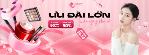 Mẫu thiết kế Ảnh bìa Facebook 20/10, Ngày phụ nữ Việt Nam, Vietnamese Women's Day, phụ nữ, sự kiện, event, mỹ phẩm, làm đẹp, beauty, hiện đại, modern 1769668805