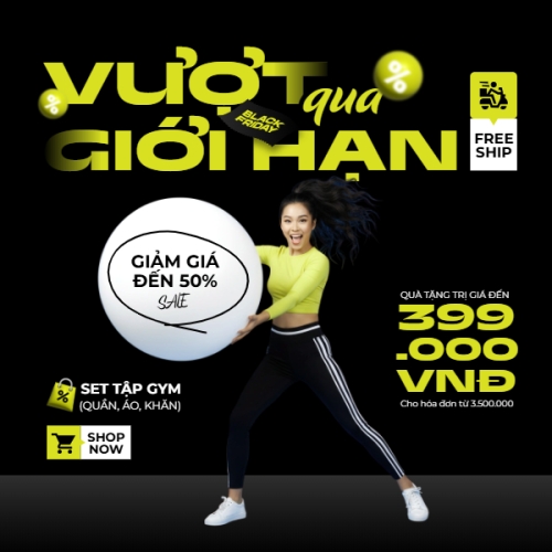 Mẫu thiết kế Bài post MXH vuông Black friday giảm giá 1768324262