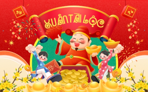 Mẫu thiết kế Banner - Băng rôn Xuân tài lộc 1770453190