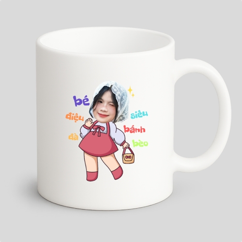 Mẫu thiết kế Ly sứ (cốc) Cô gái, bé gái, girl, cá nhân, nhân vật, personal style, signature, dễ thương, cute, chibi, hoạt hình, cartoon 1770459719