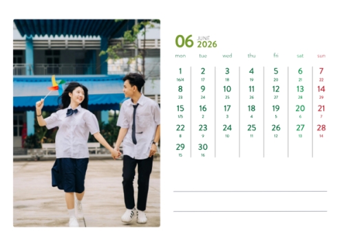 Mẫu thiết kế Lịch để bàn Tết, Xuân, Bính Ngọ, năm 2026, 2026, hiện đại, sang trọng, modern 1770453407