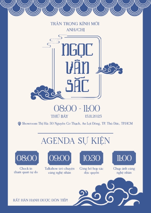 Mẫu thiết kế Thư mời Triển lãm, sự kiện, event, truyền thống, traditional, dân gian, cổ truyền 1770453449