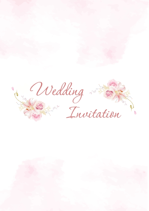 Mẫu thiết kế Ruột thiệp cưới Thiệp Cưới Hoa Hồng 1770432641