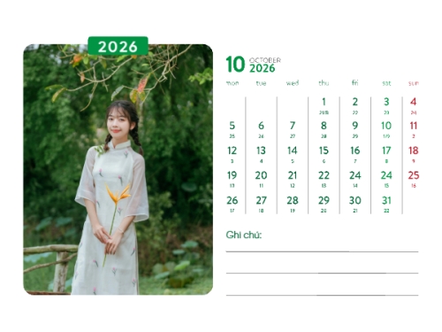 Mẫu thiết kế Lịch để bàn Xuân Bính Ngọ 2026 1770459451