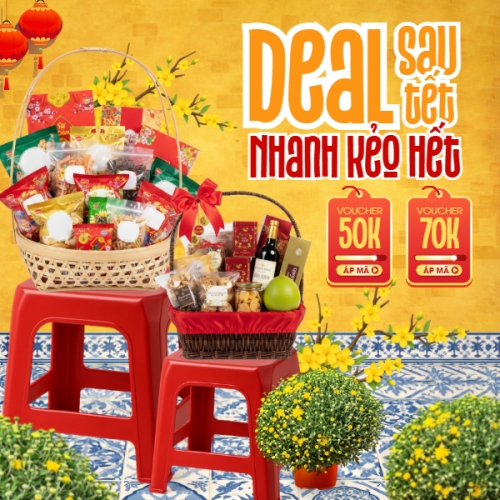 Mẫu thiết kế Bài post MXH vuông Deal sau têt nhanh kẻo hết 1770464776