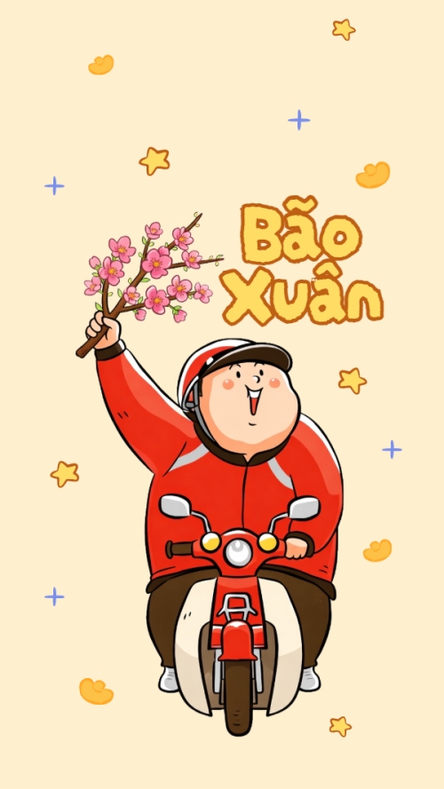 Mẫu thiết kế Hình nền điện thoại Bão xuân 1770447017