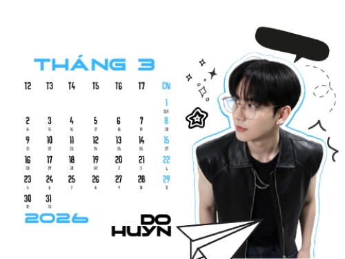 Mẫu thiết kế Lịch để bàn Thần tượng âm nhạc 1770453153