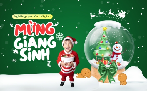 Mẫu thiết kế Banner - Băng rôn Nghiêng quả cầu thời gian mừng giáng sinh 1770453654