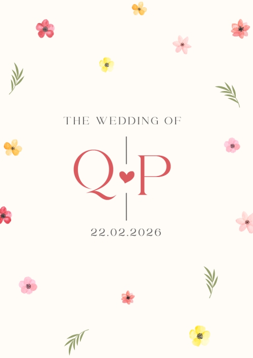 Mẫu thiết kế Ruột thiệp cưới Thiệp cưới hoa nhí 2 1770432775