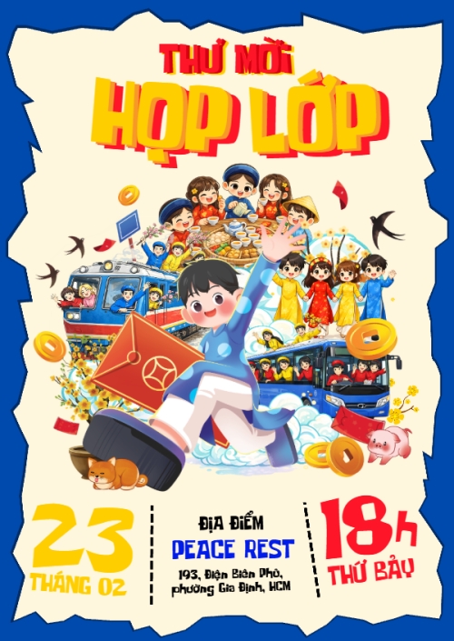 Mẫu thiết kế Thư mời Thư mời họp lớp 1770680662