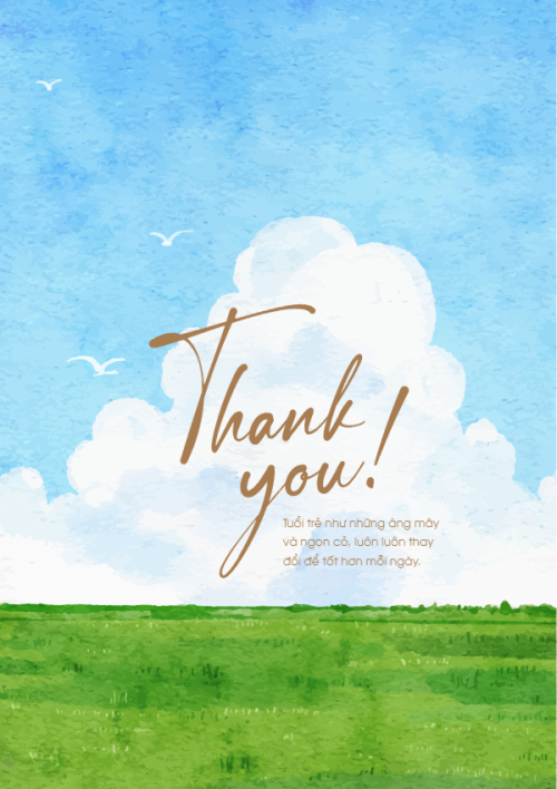 Mẫu thiết kế Ruột thiệp cưới Đồng xanh, hoa lá, thiên nhiên, floral, màu nước, watercolor 1772178710