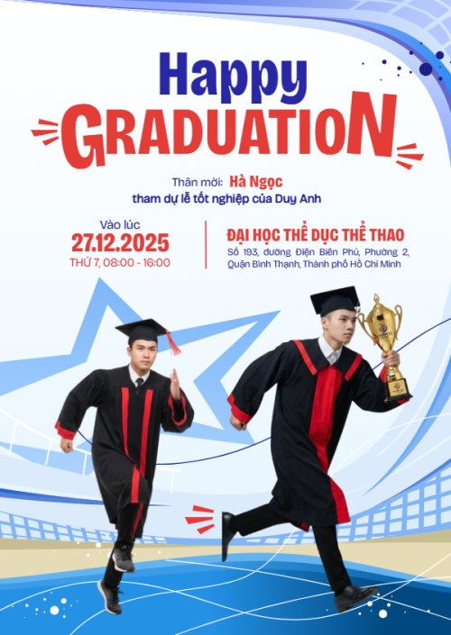 Mẫu thiết kế Thư mời Happy Graduation 1770453436
