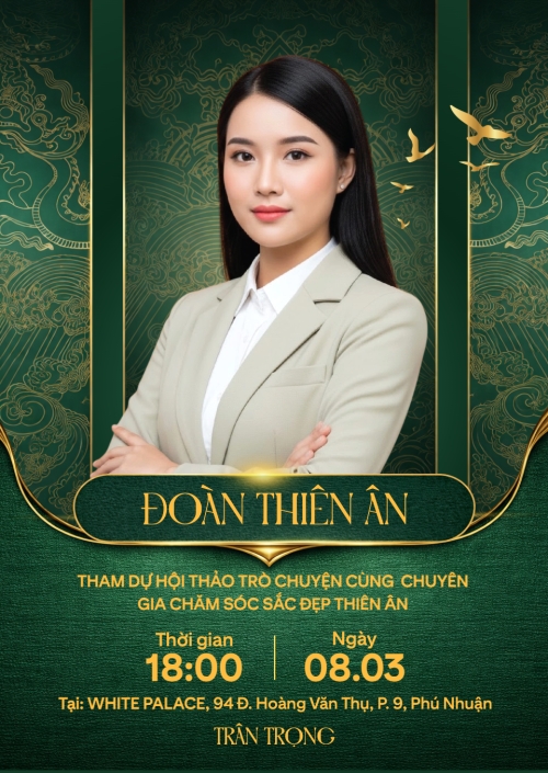 Mẫu thiết kế Thư mời Hội thảo cùng chuyên gia sắc đẹp 1772033963