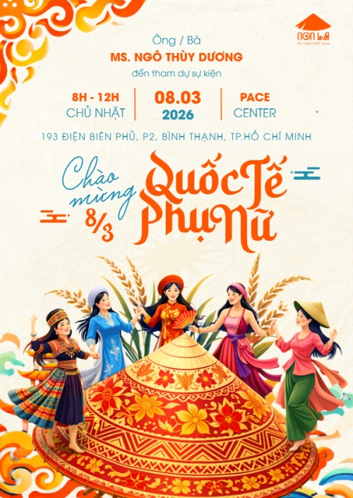 Mẫu thiết kế Thư mời Chào mừng ngày Quốc Tế Phụ Nữ 8/3 1772033963