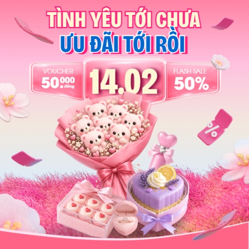 Mẫu thiết kế Bài post MXH vuông Tình yêu tới chưa ưu đãi tới rồi 1770447186