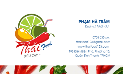 Mẫu thiết kế Danh thiếp Đồ ăn, food, thực phẩm, ẩm thực, món ăn, F&B, nhà hàng, thức ăn 1772225315