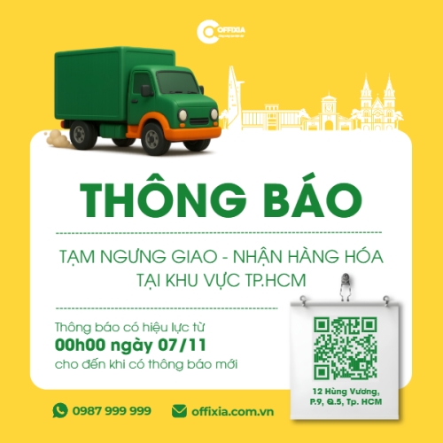 Mẫu thiết kế Bài post MXH vuông Thông báo ngưng giao nhận 1770453434