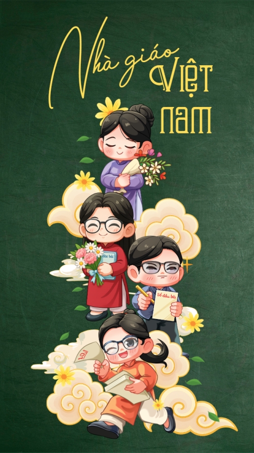 Mẫu thiết kế Hình nền điện thoại Mừng ngày nhà giáo Việt Nam 20/11 1770453411