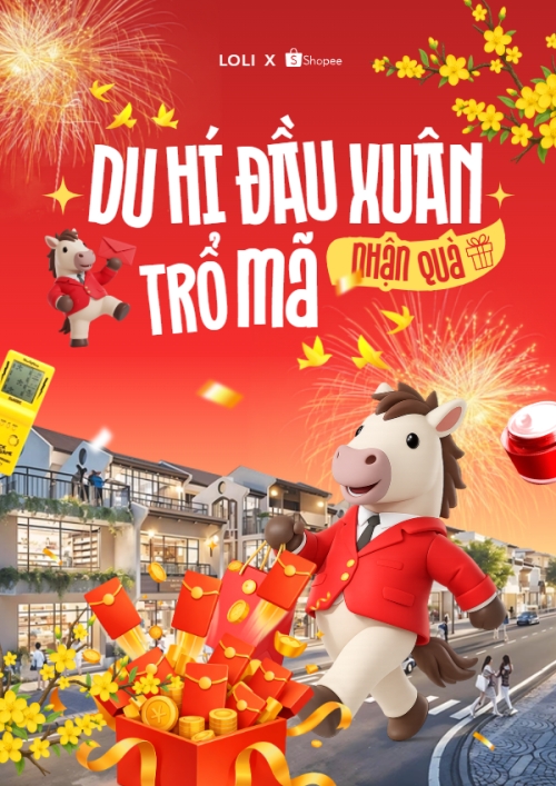 Mẫu thiết kế Poster chuẩn Du hí đầu xuân nhận quà trổ mã 1770453123