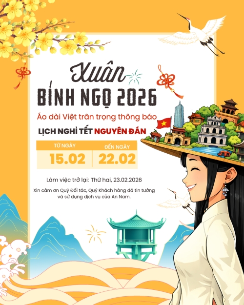 Mẫu thiết kế Bài post MXH dọc Lịch nghỉ tết Nguyên Đán 1772034008