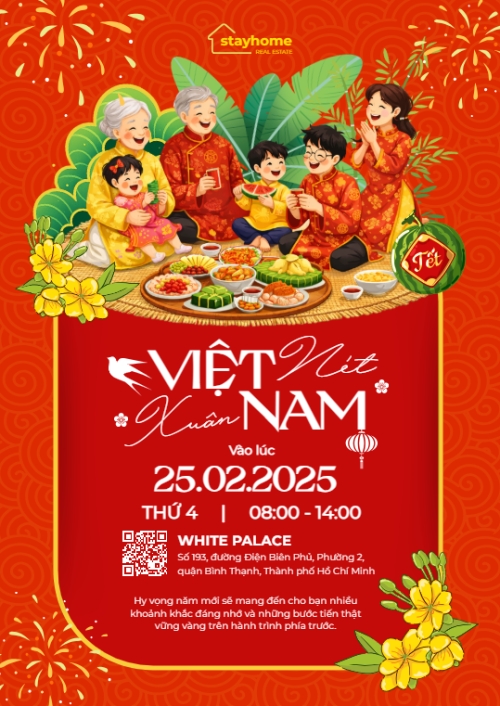 Mẫu thiết kế Thư mời Nét xuân Việt Nam 1770453433