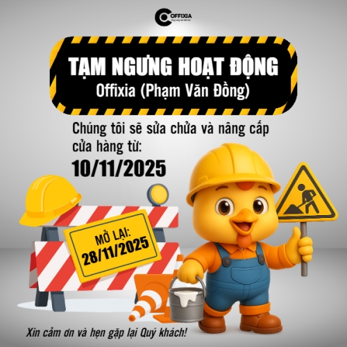 Mẫu thiết kế Bài post MXH vuông Thông báo tạm dừng hoạt động 1770453436