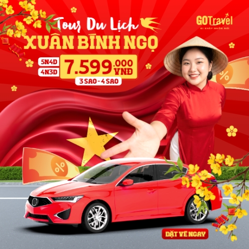 Mẫu thiết kế Bài post MXH vuông Tour du lịch xuân Bính ngọ 1770470664