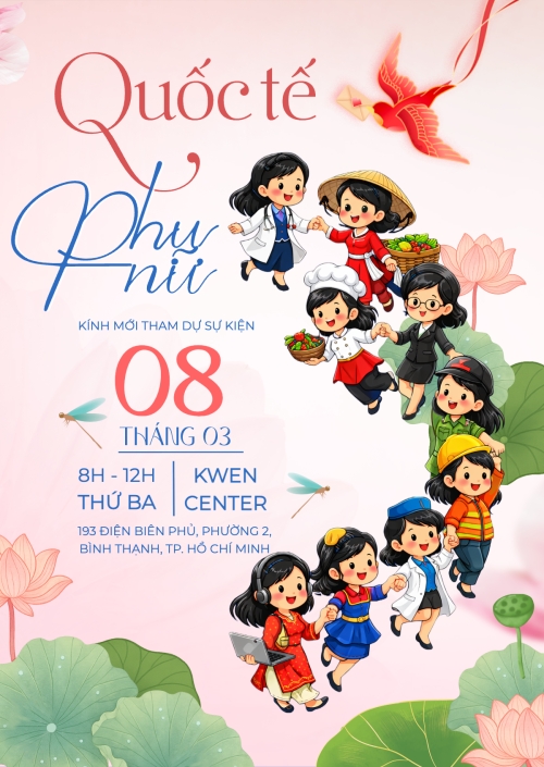 Mẫu thiết kế Thư mời Phụ nữ là để yêu 1772033964