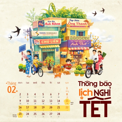 Mẫu thiết kế Bài post MXH vuông Thông báo nghỉ tết Nguyên Đán 1770446974