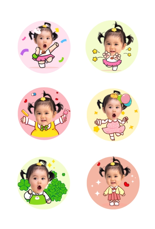 Mẫu thiết kế Nhãn Sticker - Sticker Sheets Happy birthday 1770453117