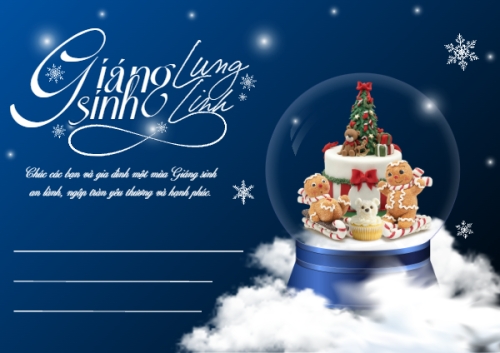 Mẫu thiết kế Thiệp chúc mừng Giáng sinh lung linh 1770459482
