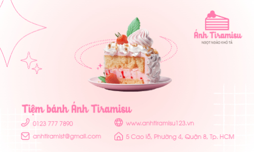 Mẫu thiết kế Danh thiếp Đồ ăn, food, thực phẩm, ẩm thực, món ăn, F&B, thức ăn, bánh kem, bánh ngọt, cake 1772225315
