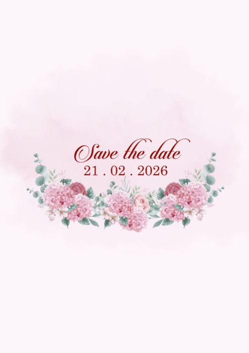 Mẫu thiết kế Ruột thiệp cưới Thiệp cưới hoa hồng màu nước 1770432894