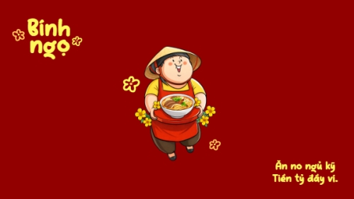 Mẫu thiết kế Hình nền máy tính Ăn no ngủ kỹ tiền tỷ đầy ví 1770453188