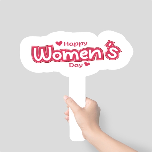 Mẫu thiết kế Hashtag cầm tay Happy women day 1772238856